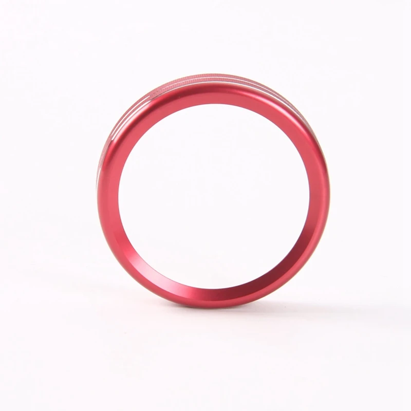 Aluminum Alloy Car Inner Air Conditioner& Trailer& 4WD Switch Knob Ring Cover Trim for Ford F150 XLT, 6Pcs