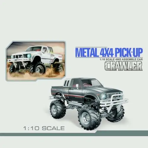 HG 1/10 RC модель машины Пикап 4*4 ралли гоночный автомобиль гусеничный RTR мотор светодиодный система звуков
