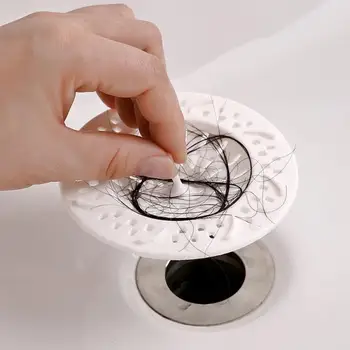 

Kitchen Sink Stopper Drain Round Cover Hair Trap Residue Stopper Multifunctional Anti-blocking Cleaning Kitchen Accessories