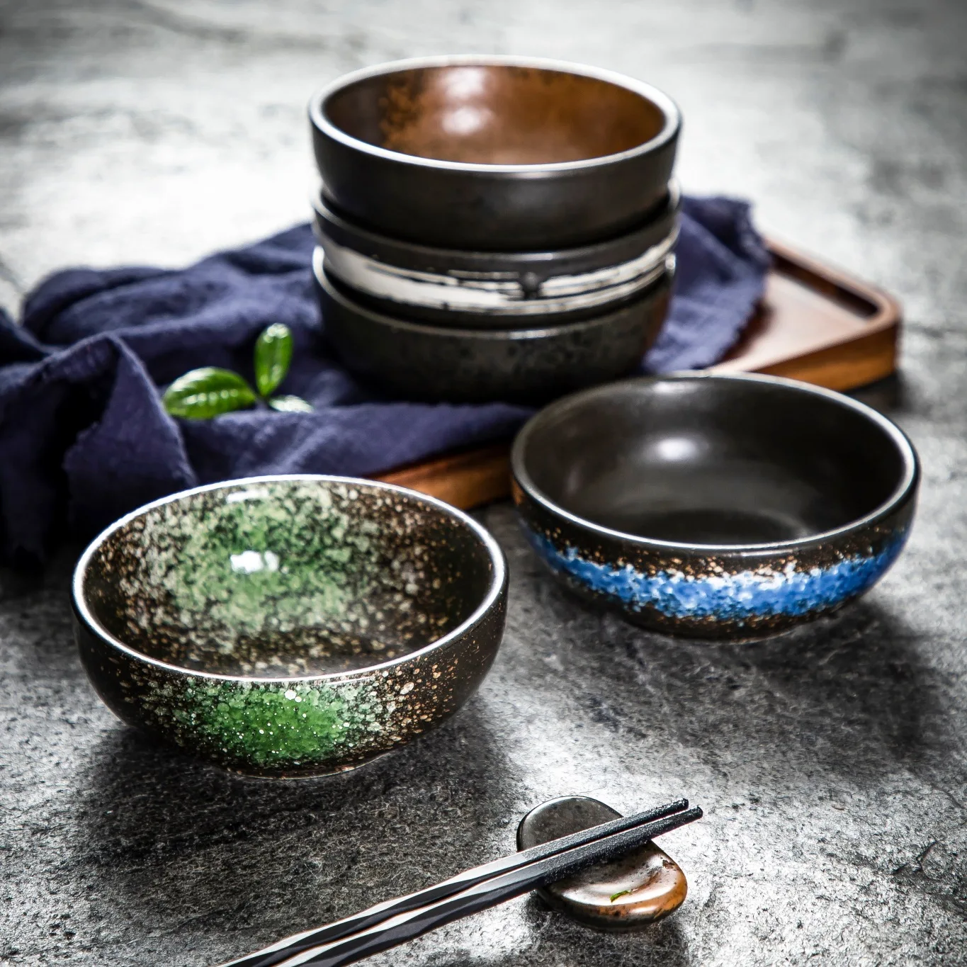 

2-piece commercial bowl Japanese rice bowl single rice bowl table shallow bowl seasoning bowl korean kitchen supplies