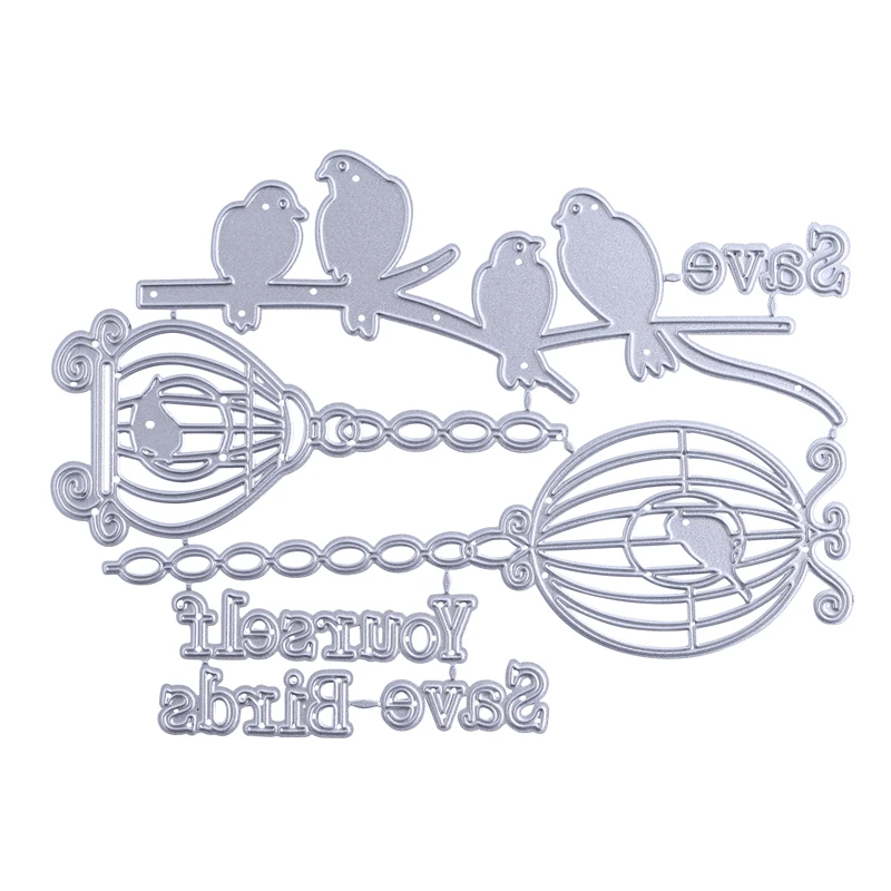 InLoveArts Dies Cutting Save Birds Metal Christmas Crafts DIY Scrapbooking Photo Album Embossing Decorative Gift | Дом и сад