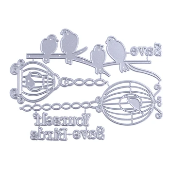 

InLoveArts Dies Cutting Save Birds Metal Cutting Dies Christmas Crafts DIY Scrapbooking Photo Album Embossing Decorative Gift