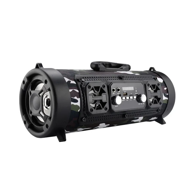 Hifi портативный Bluetooth динамик fm-радио движение K tv 3D звуковой блок беспроводной объемный ТВ звуковая панель сабвуфер 15 Вт наружный динамик+ микрофон - Цвет: M17 army green