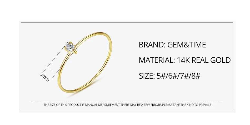 CZCITY, роскошные ювелирные изделия из чистого золота, 14 к, золотые кольца для женщин, обручальные кольца, 585 Золото, 3 зубца, CZ Anillos De Ouro Pur, подарок R14144