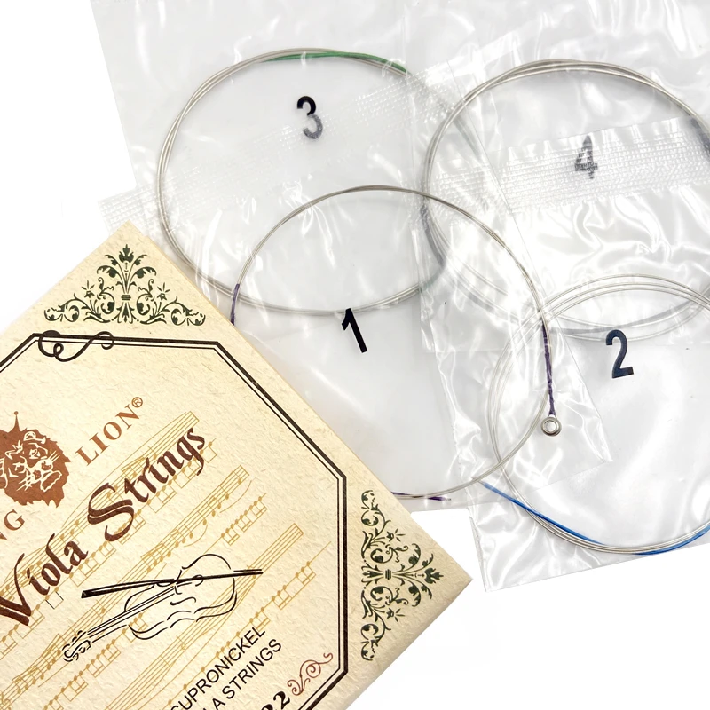 2 set genuine article KING LION viola strings V122,Steel wire alloy A D G C viola strings.viola Parts Accessories fittings