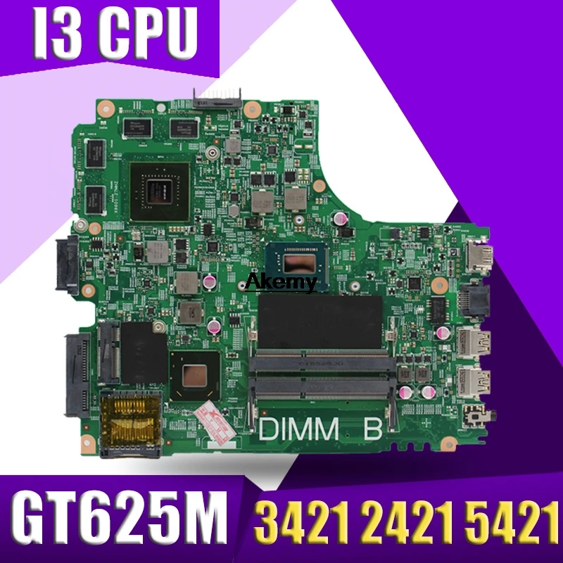 

12204-1 Laptop motherboard for DELL INSPIRON 3421 2421 5421 Test original mainboard I3 CPU GT625M Graphics card 8 memory