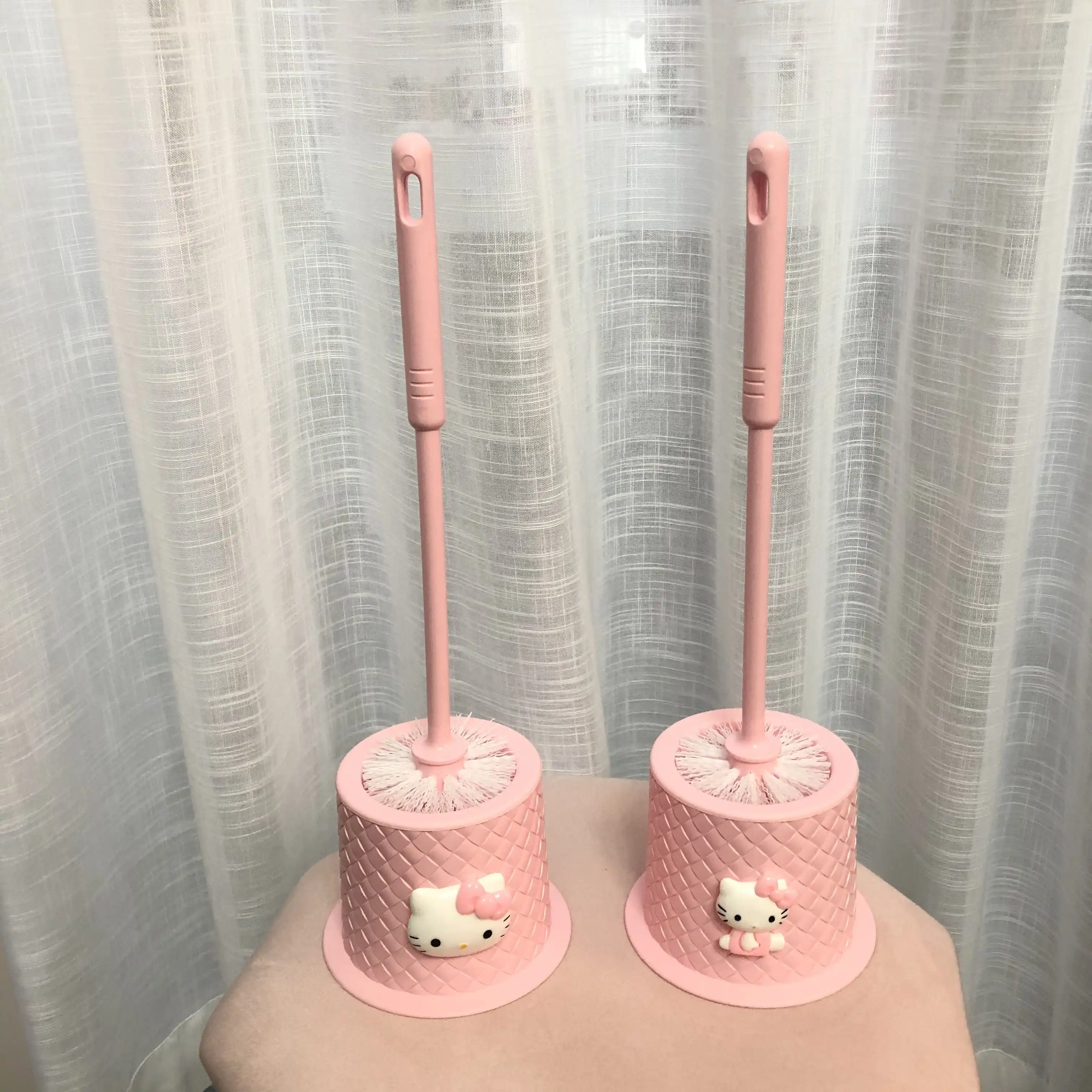 Rose Mignon Chat Doux Cuvette De Toilette Brosses Brosse De Nettoyage Creatif Decoratif Salle De Bain Raccords Ensemble Support Wc Accessoires De Toilette Aliexpress