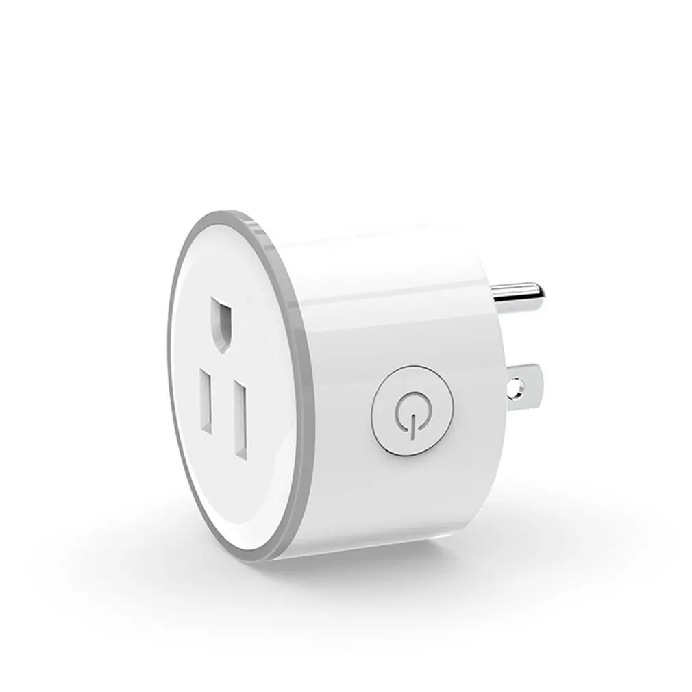 Mini RGB LED Wifi Smart Plug Socket Outlet Adaptor for Alexa Google Home 10A Smart Socket Wall Plug Switch