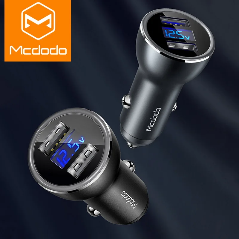 Металлическое автомобильное зарядное устройство MCDODO 5 В 3 4 А USB двойной