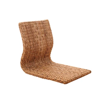 

Straw tatami chair computer living room balcony bay window bed back and legless single