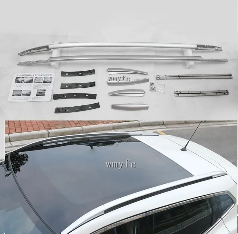 Для Nissan Qashqai J11 2019 серебро 2020 пробы! Багажник на крышу боковые рейки