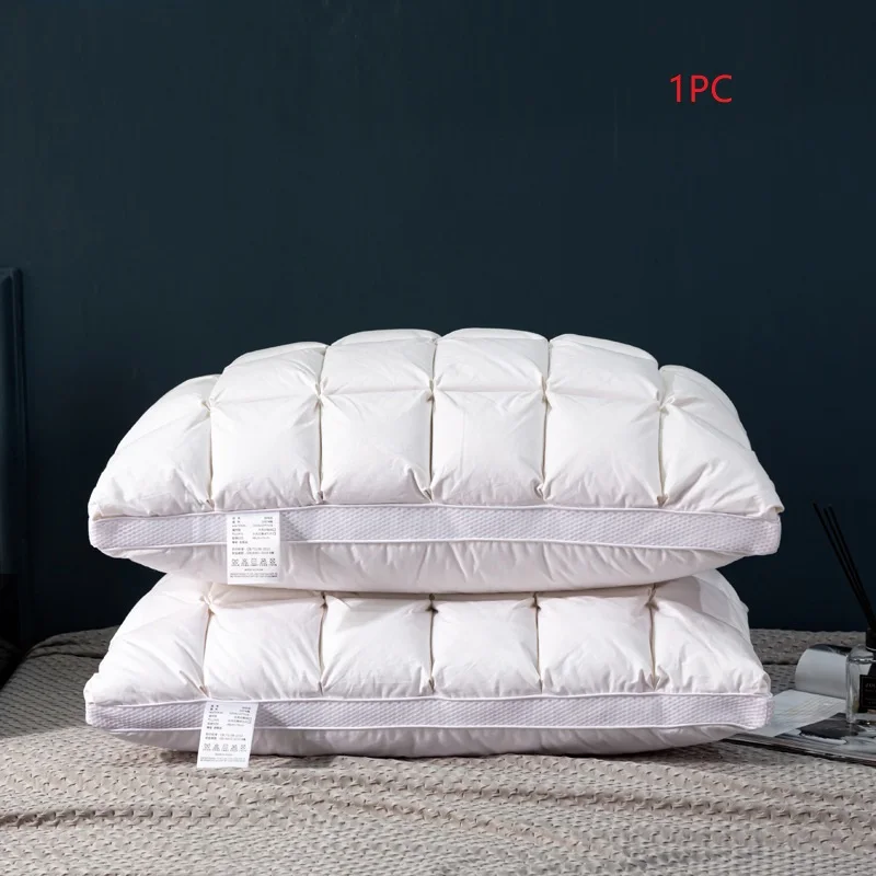 Goose Feather Goose Pillow Goose Feather Bed Pillows Soft White