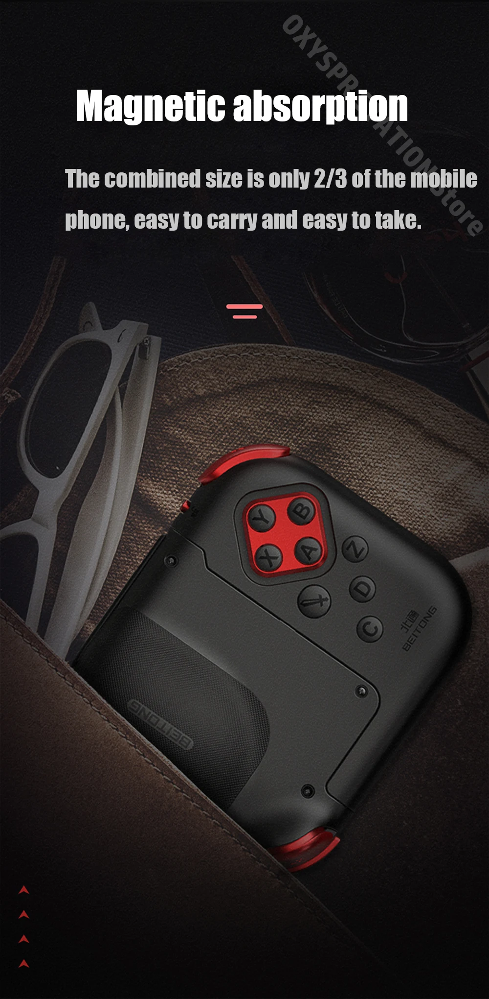 Betop BEITONG G3 Mobile Game Controller Bluetooth Gamepad,Magnetic Absorption For Android For Huawei HarmonyOS,Mechanical Keys