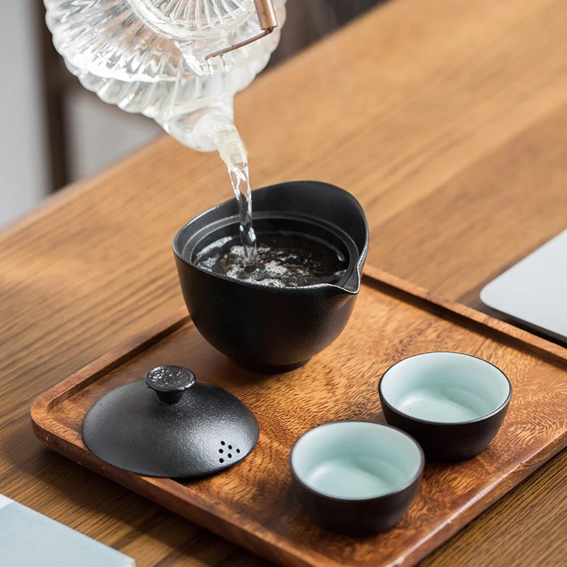 TANGPIN китайский керамический чайник Gaiwan, чайная чашка чайные наборы портативный чайный набор для путешествия с сумкой для путешествий