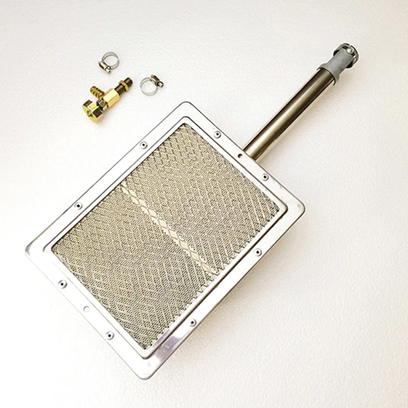 Barbecue BBQ Infrared Ceramic Burner Stainless Steel Ceramics Gas Burner Alumunium Plate Infrared With Nozzle 22*17cm