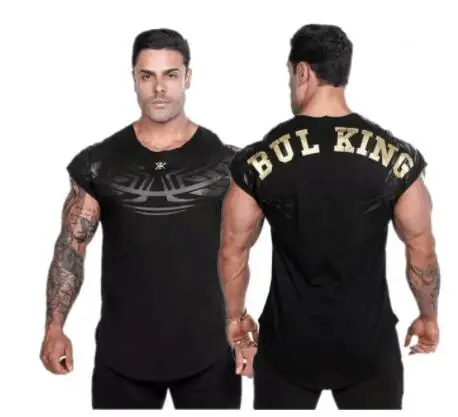 Photo color Модные тренажерные залы бренд singlet canotte для бодибилдинга майка Мужская Спортивная майка мышцы парней без рукавов жилет - Цвет: Photo color