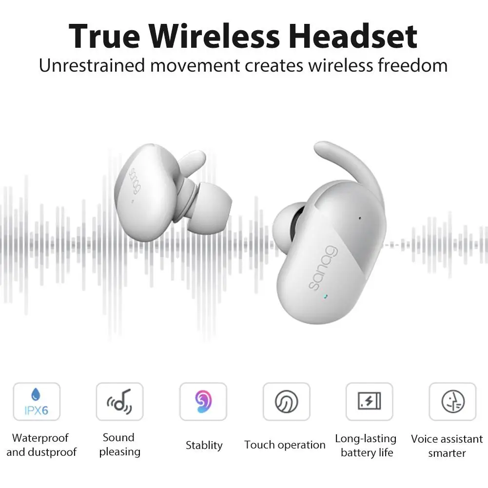 Bluetooth наушники с зарядным отсеком 5,0 мини-наушники-вкладыши Беспроводная спортивная Гарнитура для Apple GY92