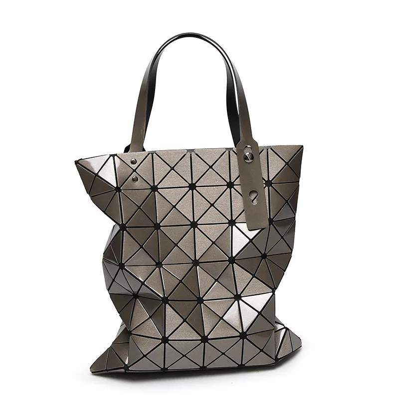 

Geometry Quilted WOMEN'S Bag 2018 New Style 6*7 Laser Shoulder Bag/ Hand Bag Japanese Style Trendy Bag