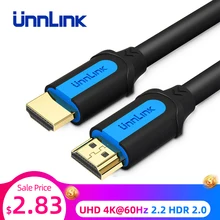 Unnlink HDMI кабель UHD 4 k@ 60Hz 2,2 HDR 2,0 HDMI КАБЕЛЬ HDCP переключатель разветвитель для проектора PS4 ТВ компьютер ноутбук 0,5 M-25 M