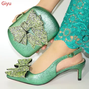 

doershow good price African beautiful Designer Shoes And Bag Set To Match Italian Party Shoes With Matching Bags Set !HKK1-13