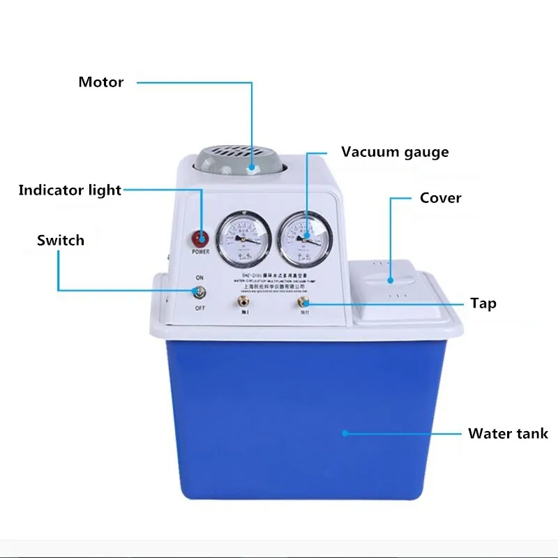 Details about   Multi-Purpose Water Circulating Vacuum Pump Double Suction Taps 110V 60Hz 180W 