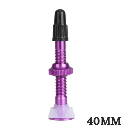 1pcs 40mm purple 1 шт. 40 мм/60 мм MTB дорожный велосипедный расширитель клапана ультра-светильник алюминиевый с бескамерным сердечником клапана для велосипедных аксессуаров Bolany - Цвет: 1pcs 40mm purple