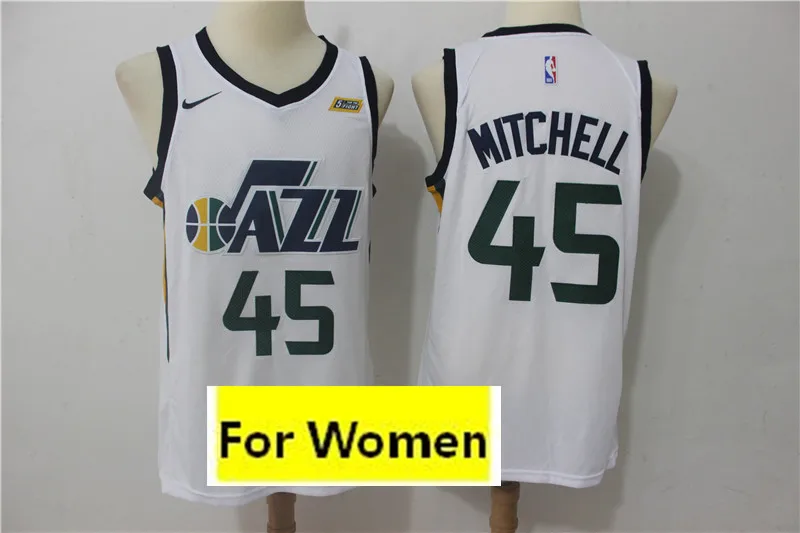 5 Юта женский baskeball#45 Donovan Mitchell майки - Цвет: 5