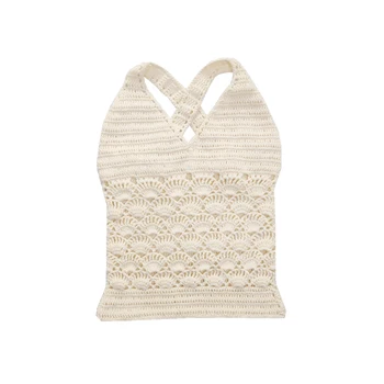 

Y5100 Girl's spring outwear 100% Handmade Crochet wool sweater vest for girls 3-6years heart sweater