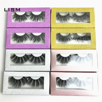 

NEW 10 set/lot Packing box for eyelash package paper box color carton with tray 25mm Eyelashes DIY custom Logo flash packing box