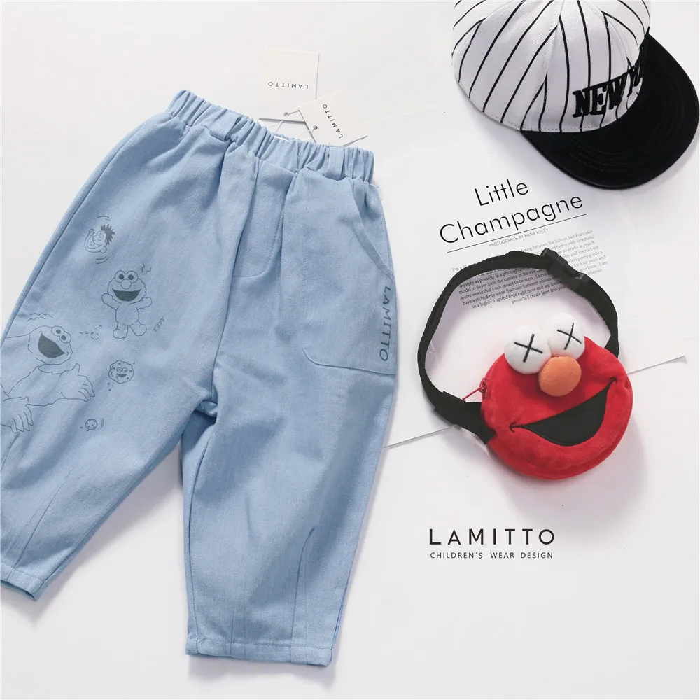 Lmt0606 г. Осень-зима, новые продукты, Детская сумка zhimajie, брюки из джинсовой ткани
