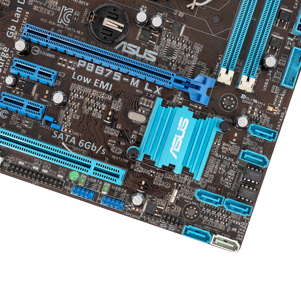 Asus P8B75-M LX настольная материнская плата B75 розетка LGA 1155 для i3 i5 i7 DDR3 16G SATA3 USB3.0 DVI uATX оригинальная б/у материнская плата