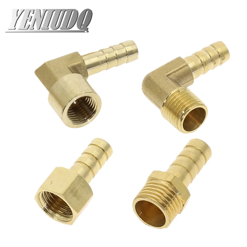 Brass Hose Fitting 4mm-19mm Barb Tail 1/8 1/4 1/2 3/8 BSP Female Thread Copper Connector Joint Coupler Adapter brass 6 8 10 12mm red lever handle ball valve hose barb 1 4 3 8 1 2 bsp male thread connector pipe fitting coupler adapter