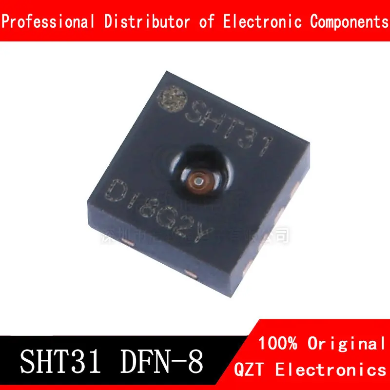 10pcs/lot SHT31 SHT31-DIS-B DFN-8 Digital temperature and humidity sensor new original In Stock dht11 digital temperature and humidity sensor module temperature module humidity module transmitter probe