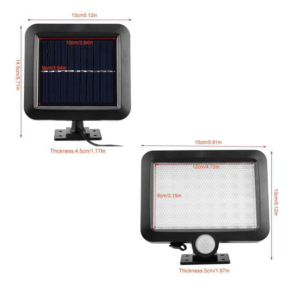Motion Sensor Recharge Solar Wall Light