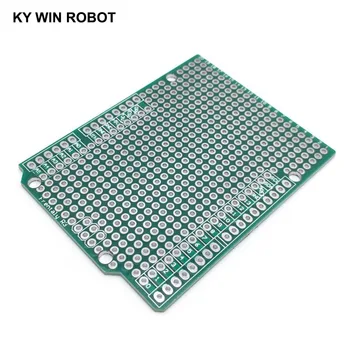 

1 pcs Prototype PCB Board For Arduino UNO R3 ATMEGA328P Shield Board Breadboard Protoshield DIY FR4 2.54mm Pitch Thickness 1.6mm