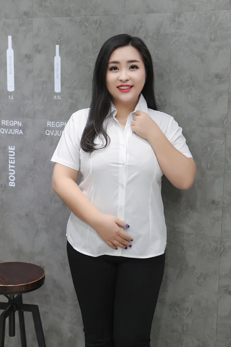 9XL 8XL 7XL 6XL 5XL vetement femme женская рубашка OL белая рубашка офисные женские топы размера плюс сексуальные блузки Рабочая Рубашка M281