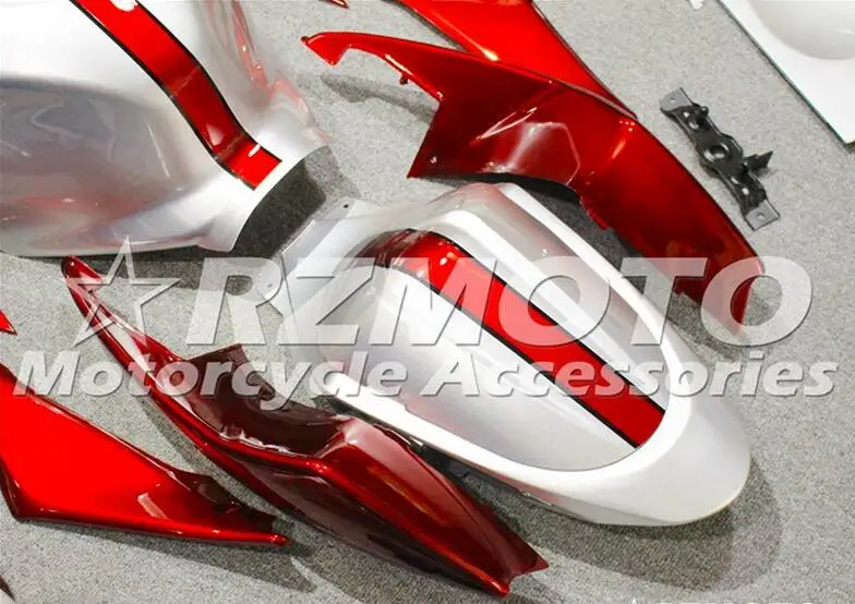 3 Подарки Высокое качество ABS пластик обтекатели комплект подходит для Suzuki GSXR1000 K5 2005 2006 GSXR-1000 05 06 красный серебро+ крышка бака