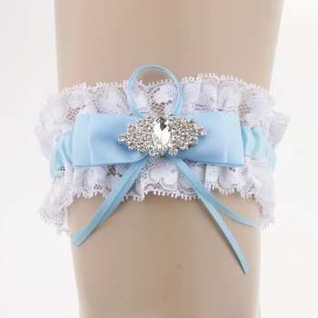 

Women Girls Ribbon Crystal Garter Applique Garter Sexy Garters Bridal Thigh Ring Bridal Lace Leg Ring LoopParty Fancy Dress