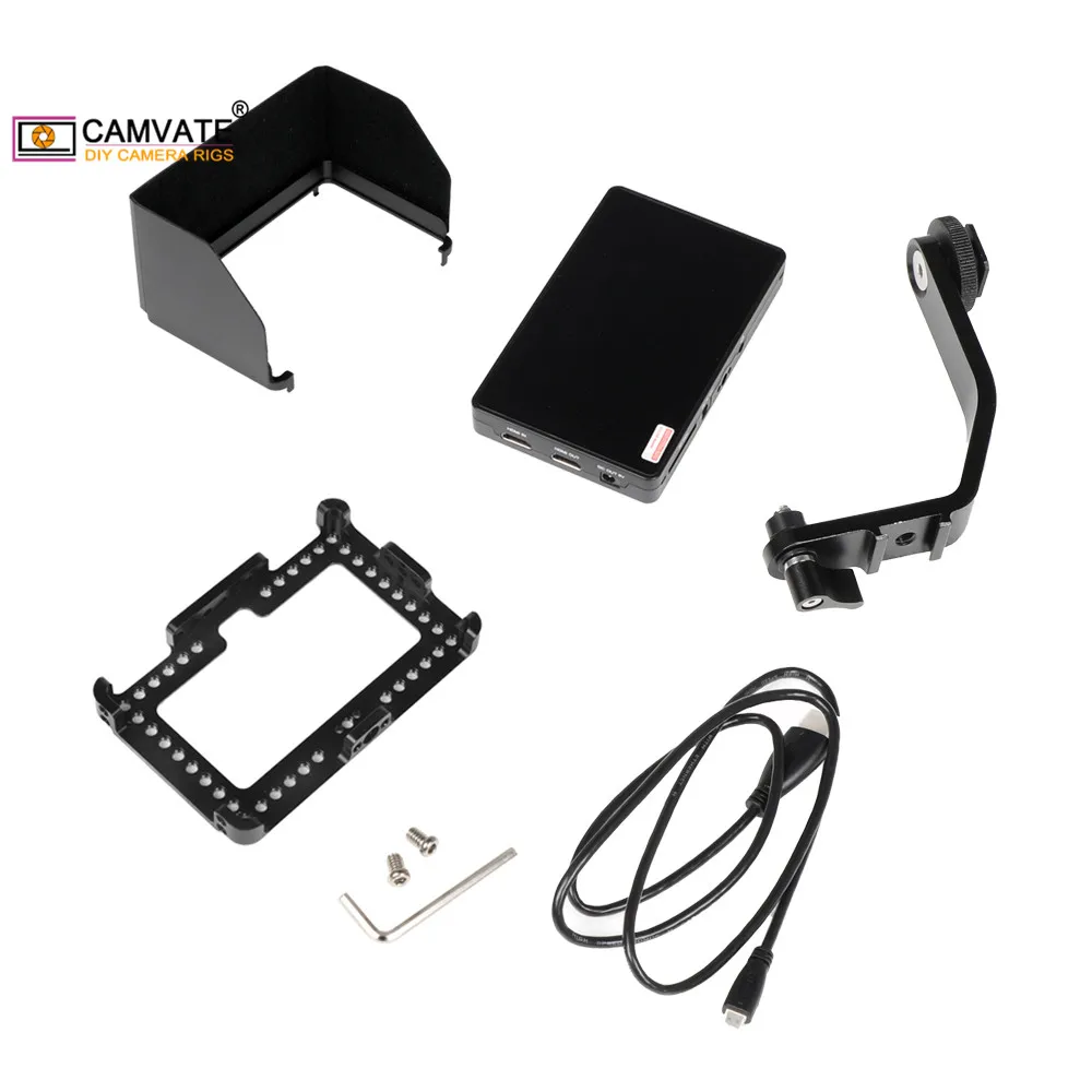 CAMVATE FeelWorld F6 Plus 5.5 4K  ī޶ ,  귡Ŷ    ĵ  L  ƿƮ    ũ HDMI