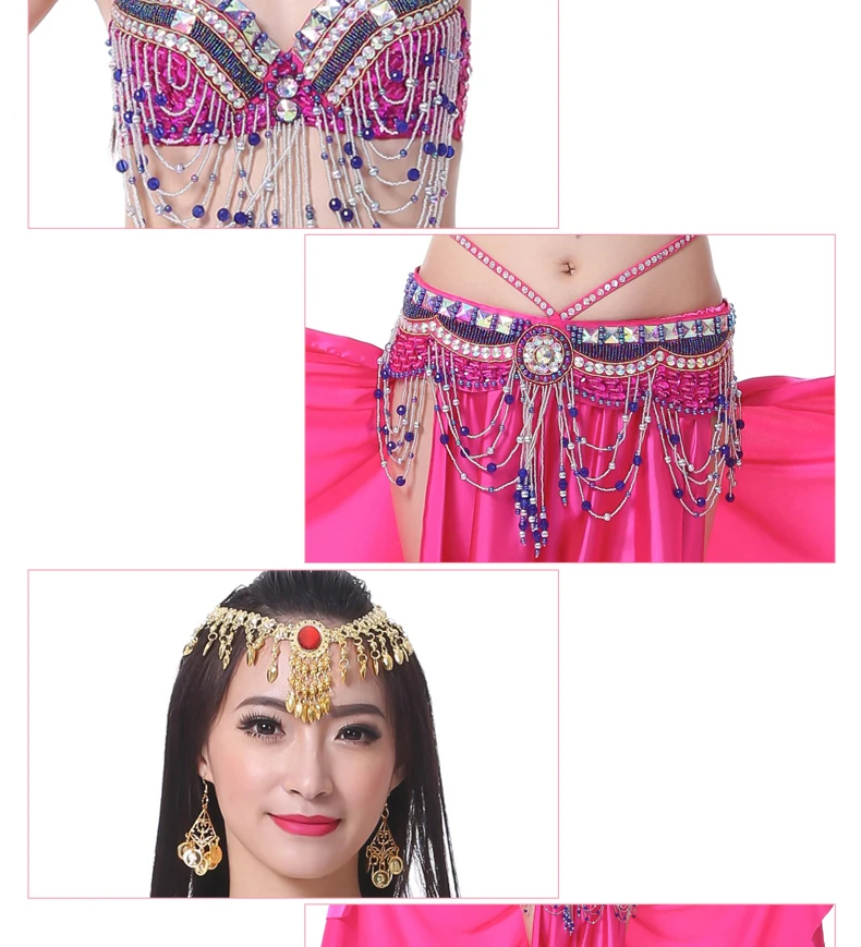 2pcs/set Belly Dance Costumes Oriental Dance Suit BellyDance Costumes Carnival Dance Costumes#865