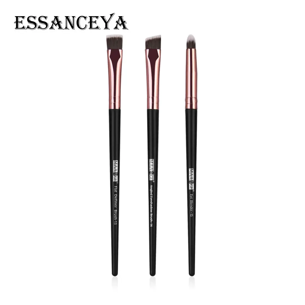 

MAANGE New Fashionable Brushes 3PCS Fan Contour Blush Makeup Brushes Professional Eyeshadow Eyebrow Make Up Brush Tools