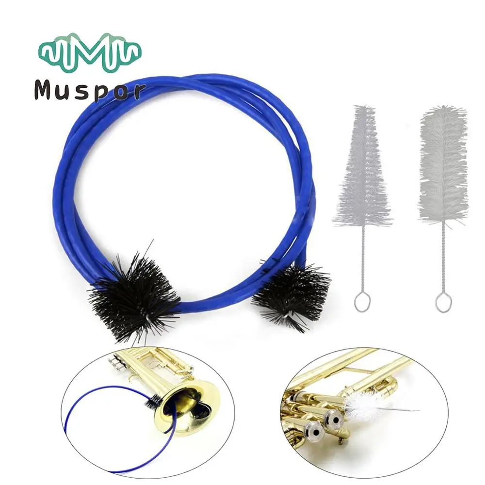 

Brass Instrument Trumpet Horn Trombone Mouthpiece Cleaner Valve Brushes Rod Cleaning Care Maintenance Kit