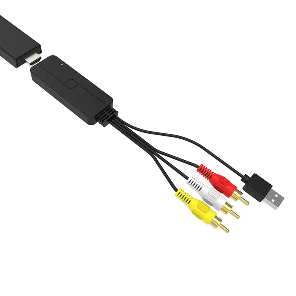 Подключенный проектор Hdtv кабель с питанием Hdmi к 3Rca кабель преобразования Hdmi Женский-короткий/длинный кабель