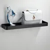 Black Bathroom Shelf Bath Shower Shelf Aluminum Bathroom Corner shelf Wall Mounted Black Aluminum Kitchen Storage holder 4