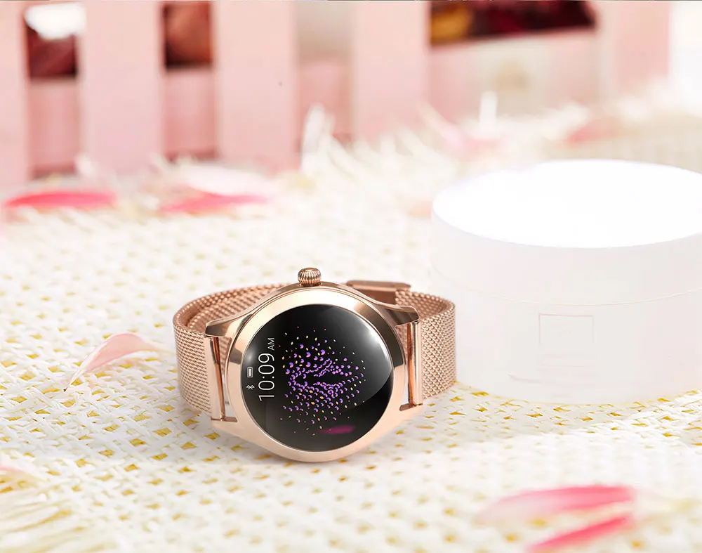 KW10 водонепроницаемые Смарт-часы для женщин Прекрасный браслет монитор сердечного ритма мониторинг сна Smartwatch подключение IOS Android PK S3 band