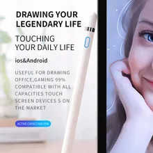 Активный стилус сенсорная ручка для Apple iPad Pro 11 12,9 10,5 9,7 Мини Воздушный смарт-емкость карандаш 2-й для iPhone huawei планшет