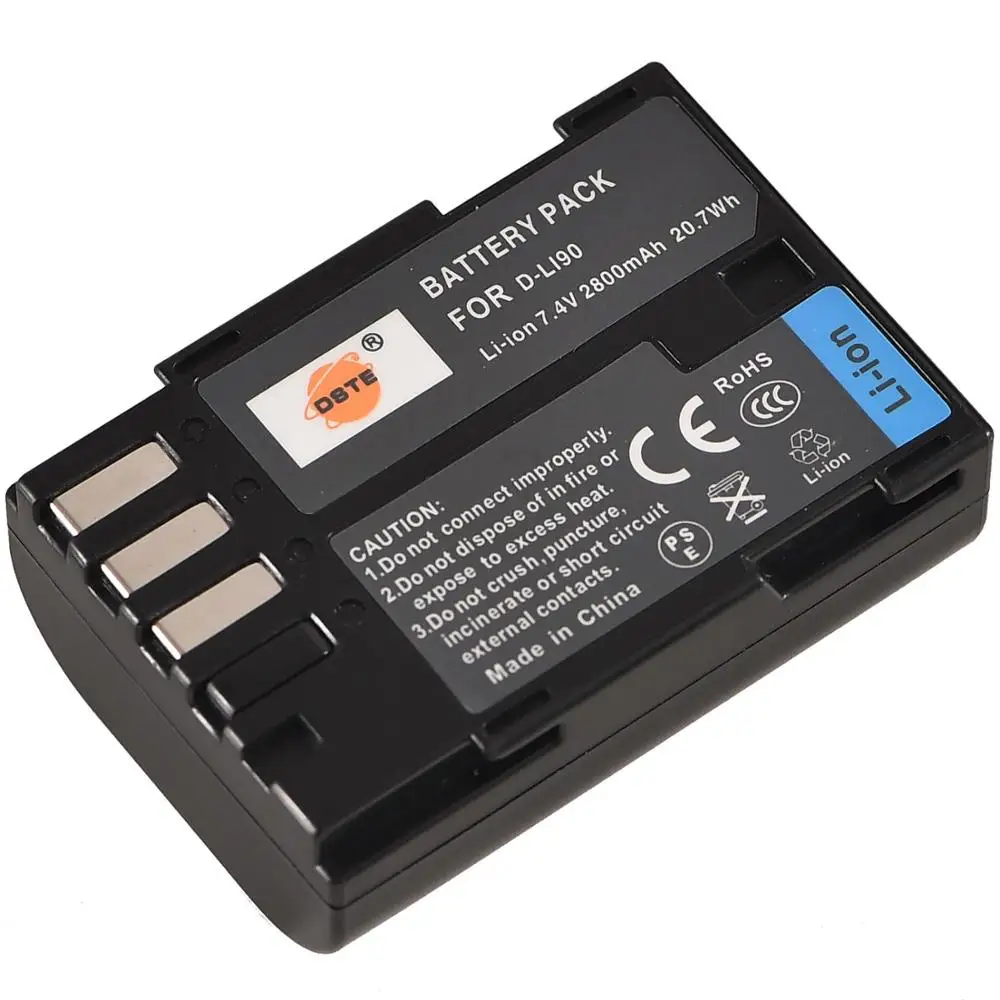 DSTE 2x D-LI90 Батарея с 1.5A Dual USB Батарея Зарядное устройство для Pentax K-7 K-7D K-5 K-52 645D K5IIS K5II K01 K3 Камера