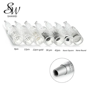 

10pcs Screw Cartridge Replacement For Derma Pen Micro needle 9 pin/ 12 pin/ 36 pin/42pin/ nano Micro Nano Needles Tattoo Needles