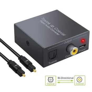 

192 Khz DAC Coaxial Optical To Coaxial Optical DAC Audio Decoder Converter Adapter For DVD