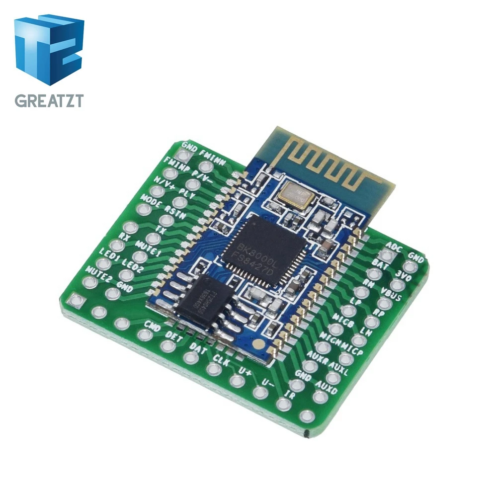 GREATZT 1 шт. Bluetooth стерео аудио модуль передачи BK8000L AT команды SPP Bluetooth динамик усилитель DIY - Цвет: 1 Set